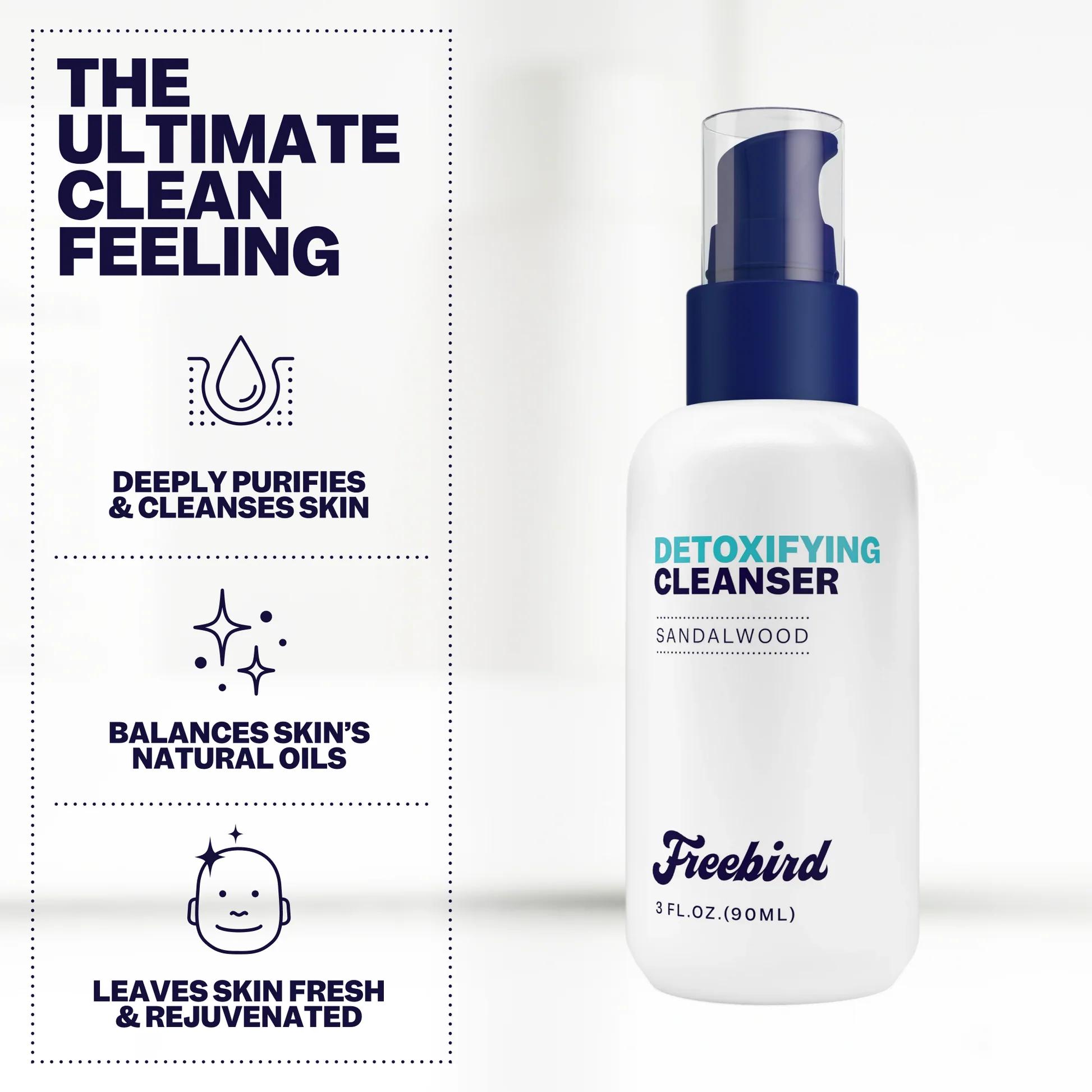 FREEBIRD Detoxifying Scalp Cleanser - 3 FL OZ Gentle Daily Cleanser for Healthy Scalp with Sandalwood - Deep Cleansing Formula & Nourishing Ingredients - Haircare Shampoo Conditioner