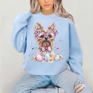 Easter Dogs VARIETY Crewneck Sweatshirt women’s Gildan  warm long sleeve Easter