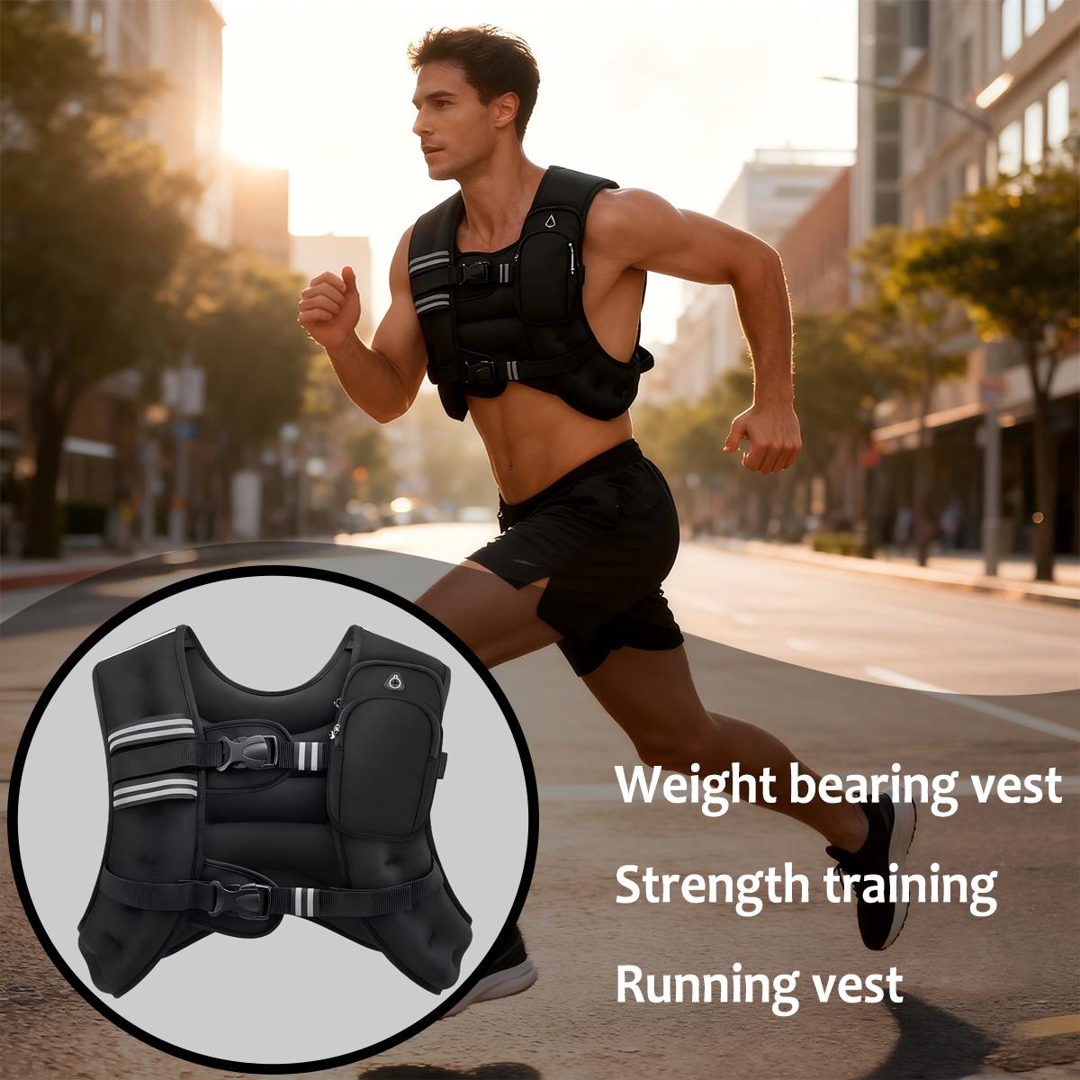 Lightweight Weighted Vest for Beginners & Advanced Training Unisex Fitness Auxiliary Equipment Strength Training Running Vest Ideal for All Levels