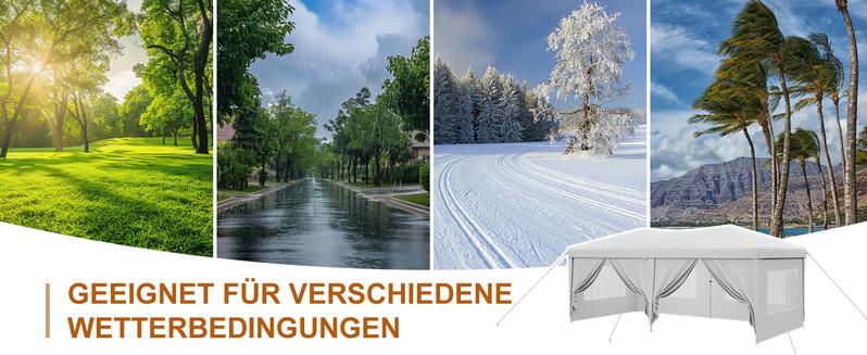 Aoxun 10x20 Pop Up Canopy Tent with 6 Removable Sidewalls, One Push Party Tent Waterproof Outdoor Canopy with 3 Adjustable Height, Portable Tents for Parties, Wedding, Commercial, Market