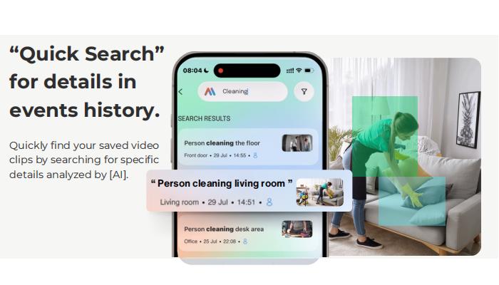 3MP 2K AI Smart Home Camera – Behavior Analysis Alerts,2.4G/5Ghz WiFi,Low-Light Full‑Color Night Vision,Motion Detection, Two‑Way Audio & App Control