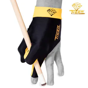 Tiger Pro Billiard Glove for Left Hand Gold XL