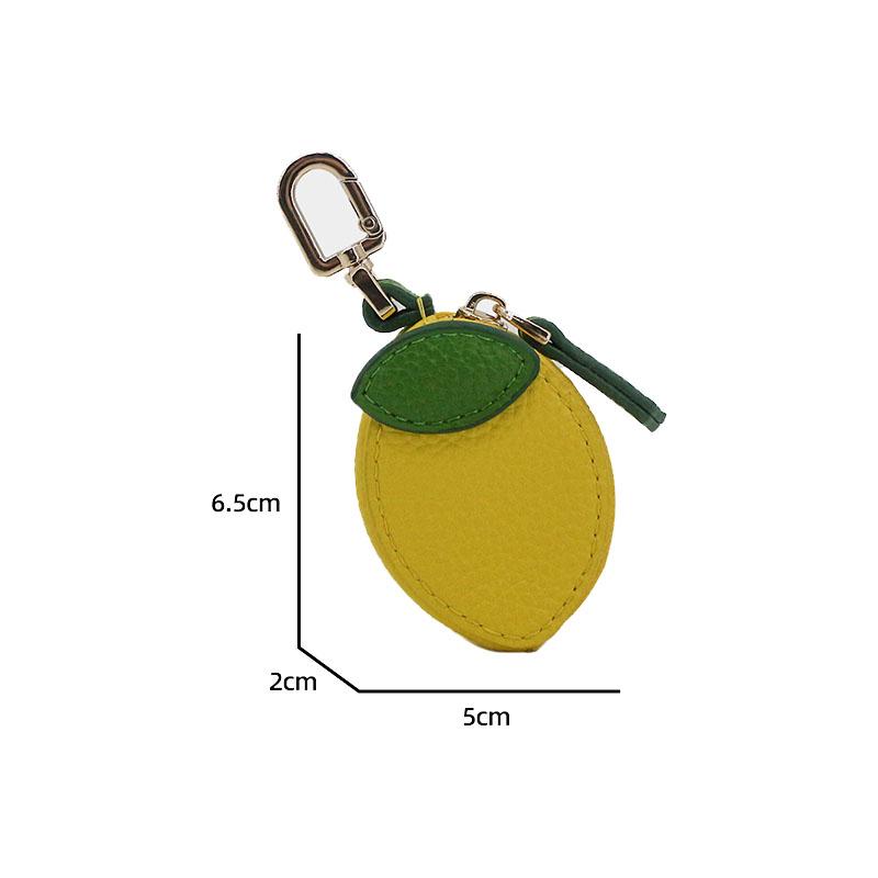 Fruit Shape Cherry Design Fruit Charm Coin Purse Blueberry Peach Cute Key Chain Mini Pouch Wallet Gift For Airtag Girl Women bag charms purse charms bag charm purse accessories cherry charm for bag