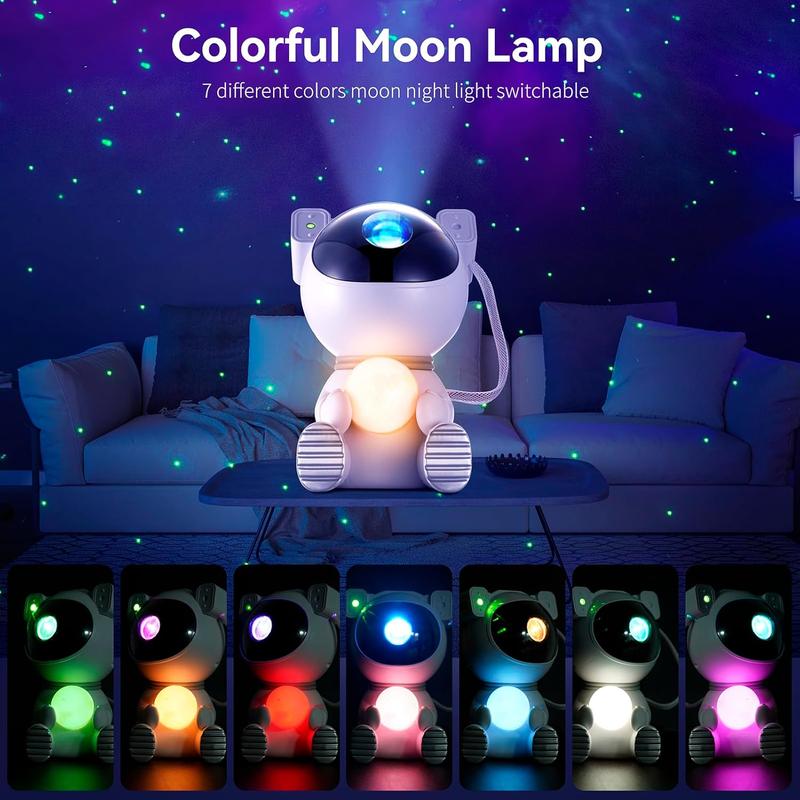 Star projector,Astronauts Galaxy Projector with Timer and remote,LED Nebula Night Light for Bedroom,Ceiling, Kids, Adults, Room Decor,Gift USB Powered