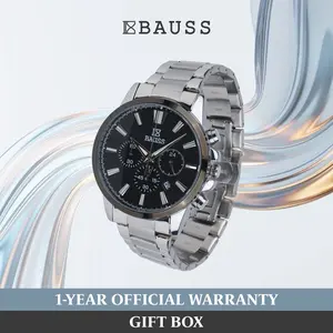 Elite Momentum Chronograph Watch – Modern 3-Dial Business Sports Watch with 24H Time, Luminous Display & 30M Waterproof