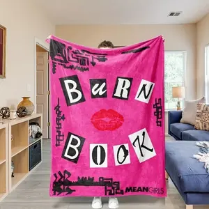 Mean Girls Burn Book Regina George, Karen Smith, Gretchen Wieners and Cady Heron Blanket Couch Blanket Throw Still Blanket