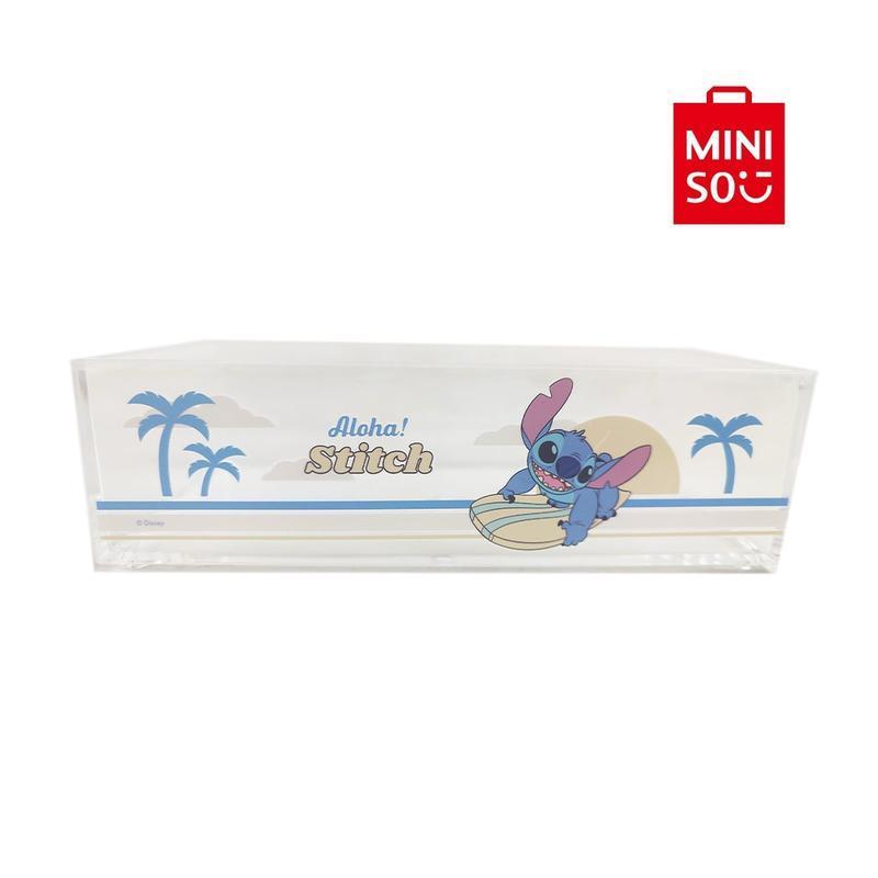 Disney Lilo & Stitch Stackable Transparent Storage Box - Cute Design, Clear Visibility, Ideal for Home Organizing & Small Items