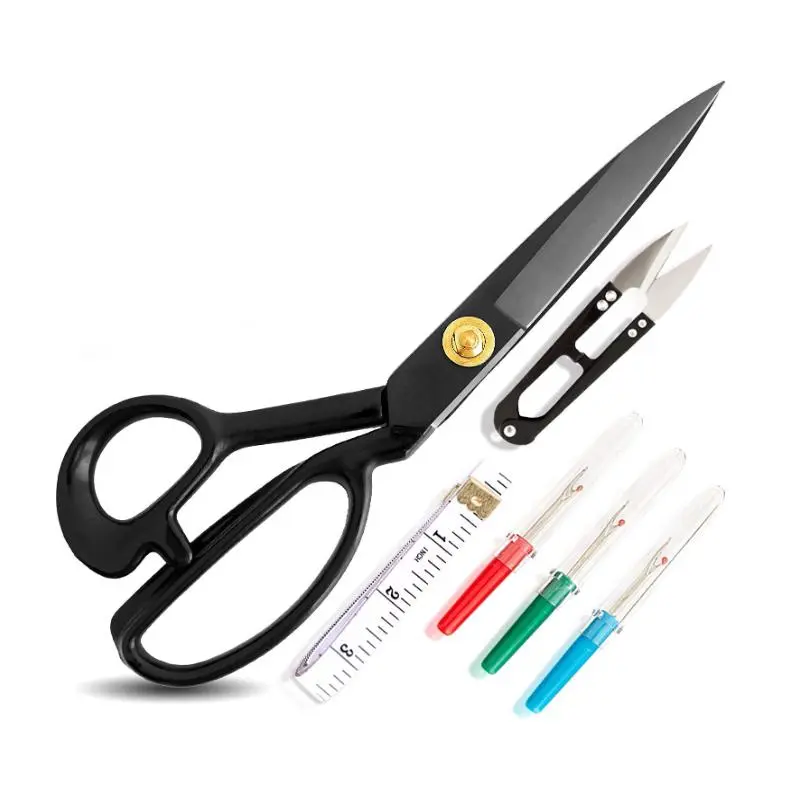 9/10 Inch Sewing Scissors for Fabric Cutting - Ultra Sharp, Heavy Duty Fabric Shears for Smooth, Precise Cuts on All Fabrics and Leather, for Tailors, Dressmakers, Crafters, and Artists