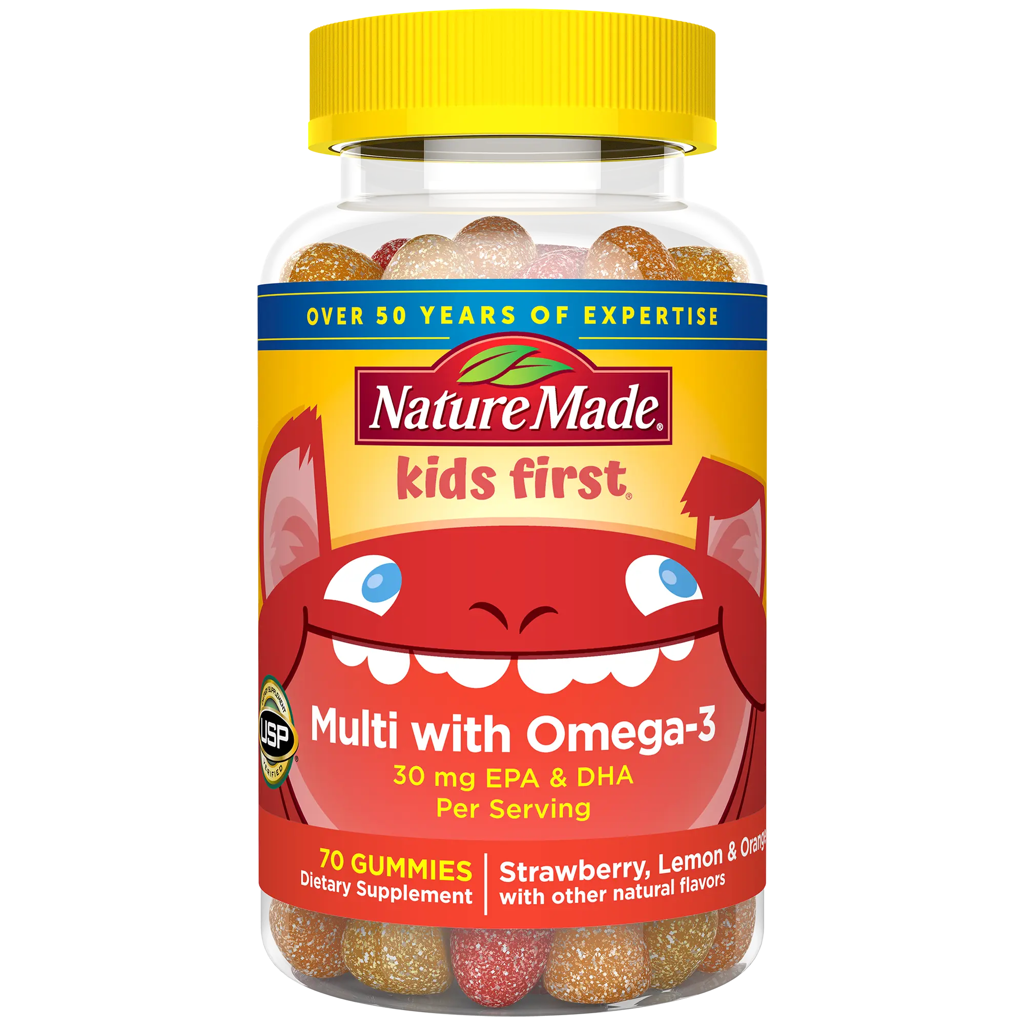 Kids First® Multivitamin + Omega-3 Gummies
