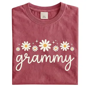 Comfort Colors Floral Grammy Crewneck Shirt Mother's Day Gift. Grandma Tee Top. Soft Aesthetic Apparel Present For Mimi Nana Gigi. Vintage Style Birthday Premium Cotton Daily Wear. Trendy Spring Summer Outfit. Cute Graphic Mom Appreciation.