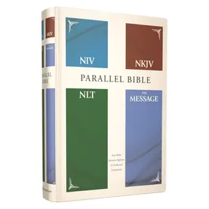 Niv, Nkjv, Nlt, the Message, (Contemporary Comparative) Parallel Bible, Hardcover -- Zondervan - Bible