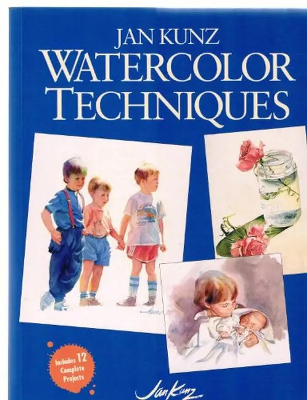 Used Paperback Book - Jan Kunz Watercolor Techniques Tutorial (English) - Humanities & Social Sciences, History & Culture