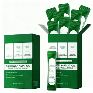 1 BOX Centella Asiatica Bubble Facial Mask,Self-Foaming Deep Cleansing,Moisturizing & Hydrating,Control Oil, Deeply Clean & Daily Smoothing