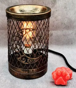 Farmhouse Wax Warmer Electric Wax Melt for Scentsy Wax Rustic Home Décor Wedding and Present for Mom Grandma Aromatherapy (Bronze)