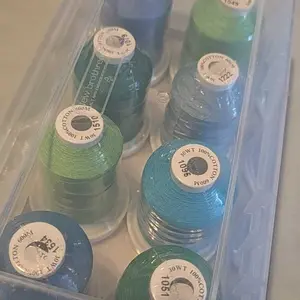 Newbrothread 100% Gassed Mercerized Pure Cotton Threads - 50S/3 3-Ply Twisted Bonded, 17 Options, 600M(660Y) Spools - Pucker-Free Wash, Less Lint, Matt Luster Look Cotton Thread for Sewing Machine, Quilting & Sew, sohochic