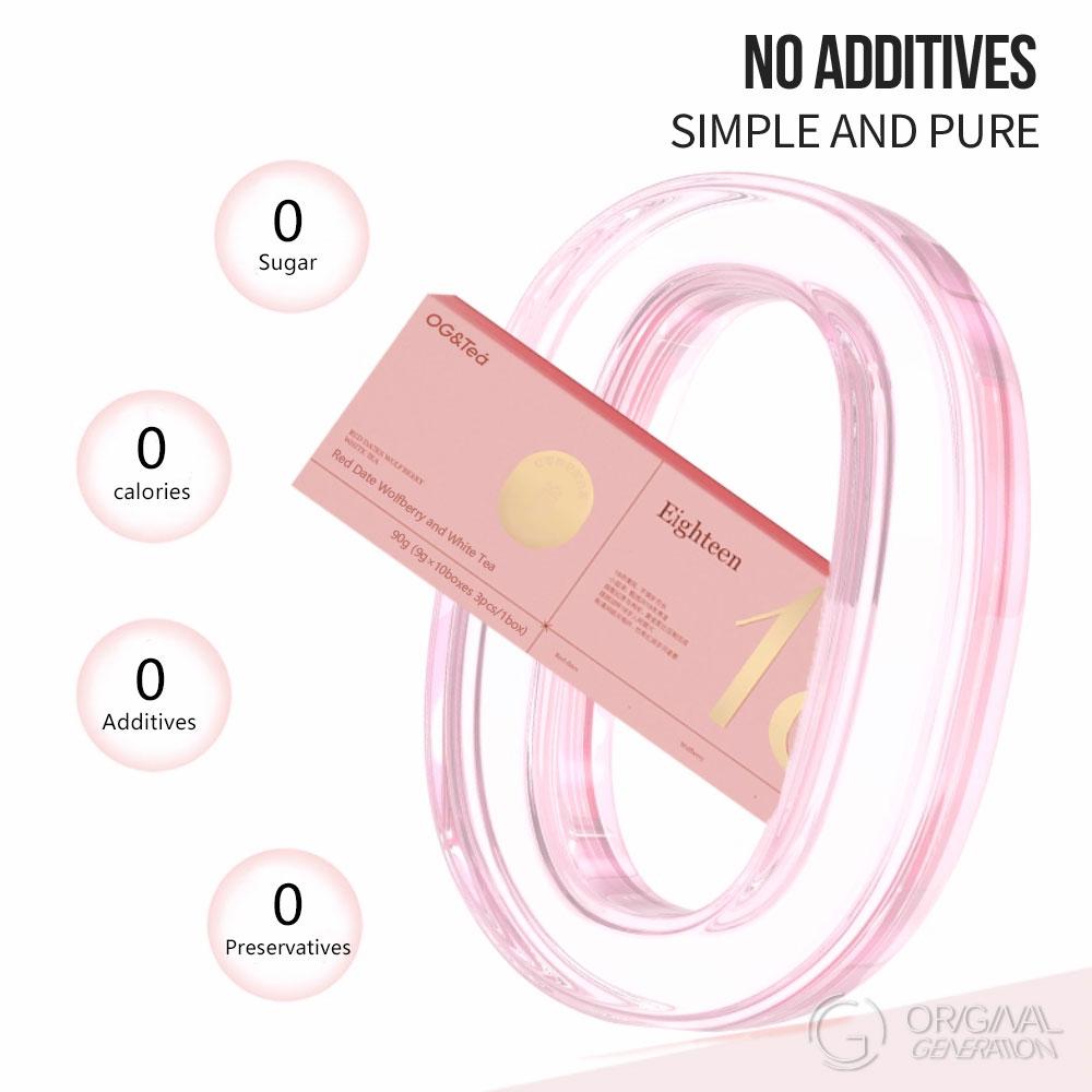 Forever 18 Tea Blue&Pink With Pressure Thermos  (90g 3g×3packs×10boxes)(red dates, wolfberry,Shoumei white tea)  (Shoumei white tea, black wolfberry, astragalus)