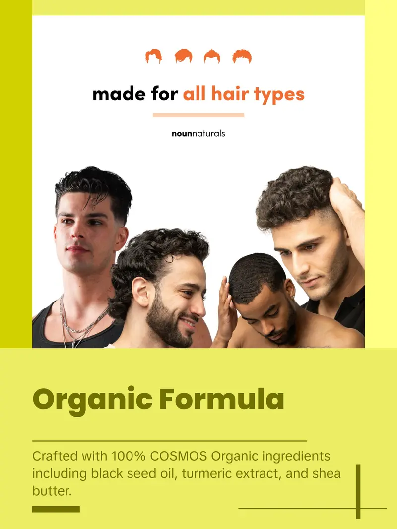 Noun Naturals Blackseed Conditioner Premium 100% COSMOS Organic Hydrating for All Hair Types with Brassicyl Valinate Esylate & Extracts | Salon grade performance powered by nature