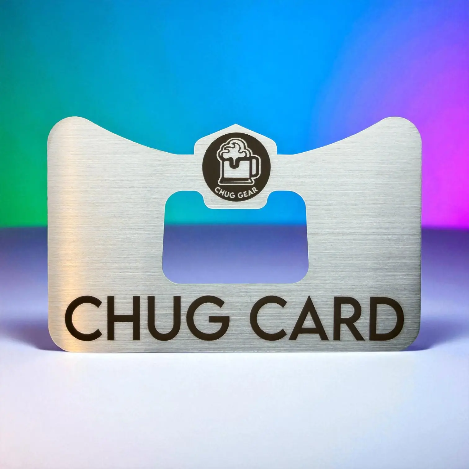 Chug Card Wallet Bottle Opener & Beer Shotgun Tool – Great for tailgates, college parties, beach trips, and bachelor parties