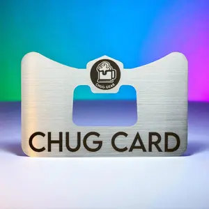 Chug Card Wallet Bottle Opener & Beer Shotgun Tool – Great for tailgates, college parties, beach trips, and bachelor parties