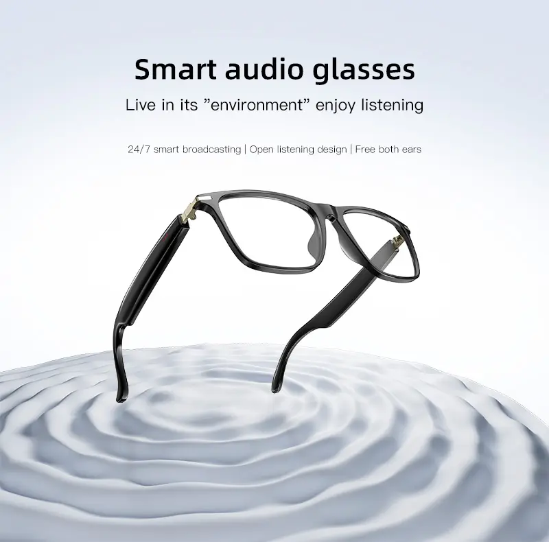 Smart Audio Glasses, Rechargeable Hifi Sound Quality, No Translation Function