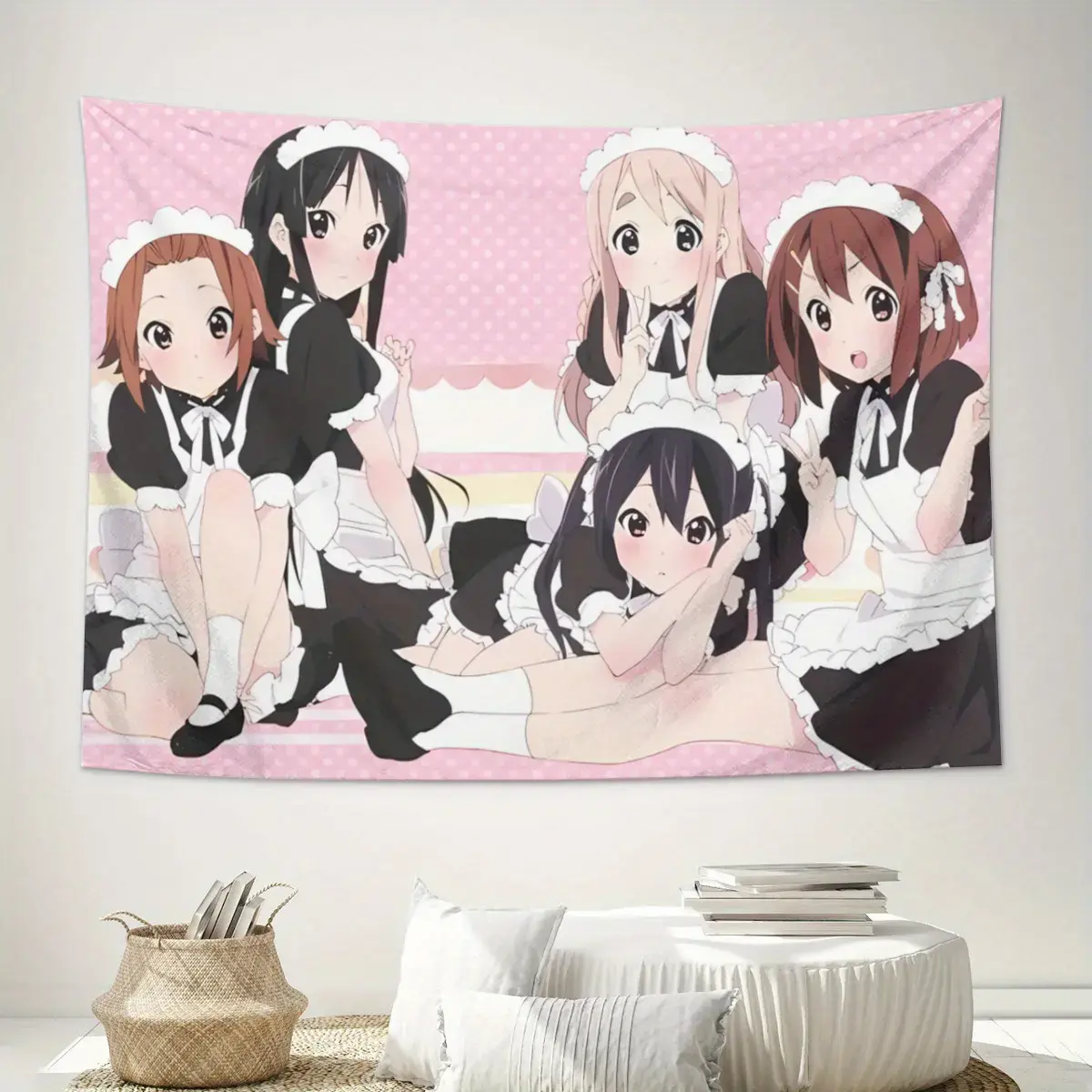 ZLIENSZUS Nekopara Anime Wall Hanging, Tapestry Room Decor Living Rooms, Adding Depth and Personality to Spaces, Anime Room Decoration, Home Bedroom Decor home accessories