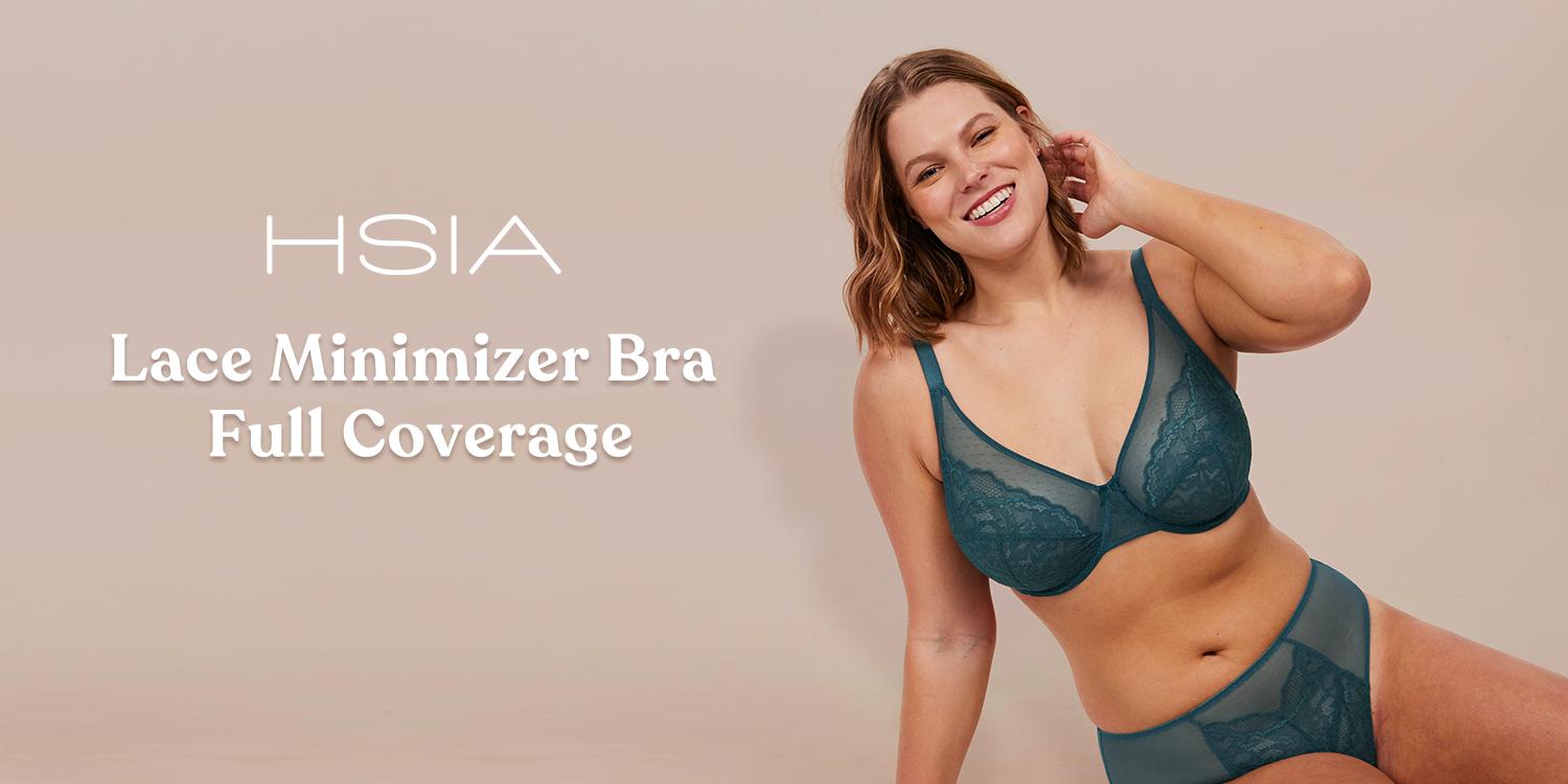 HSIA Enchante Floral Lace Unlined Underwire Plus Size Unpadded Full Coverage Bra Set 2 Pack Womenswear SpringStatements