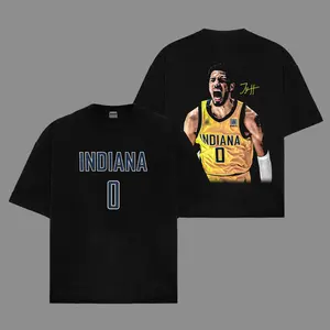 Tyrese Haliburton 0 Shirt Premium Cotton, The Haliban Shirt, Tyrese Haliburton Fans, Pacers Nation Fans, Basketball Hoodie, Game Day Fit