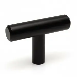 Cosmas 305FB Flat Black Euro Style T Bar Knob