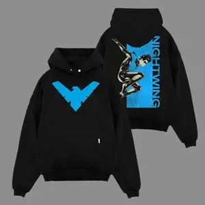 Nightwing 6 Super Hero DCU Movie Hoodie Retro Movie TV shirt Comic Superheroes Hoodie Oversized Black Movie Sweater Streetwear Graphic Hoodie Movie Shirt S-5XL Y2K Bootleg Style Tee Pop Culture Tee