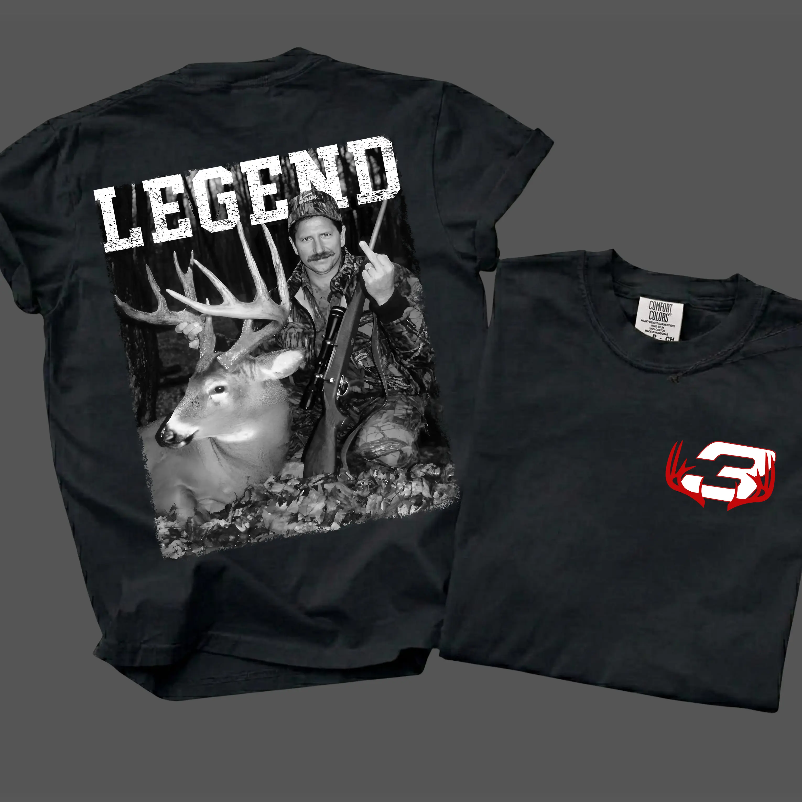 Women's Relaxed-Fit Cotton Fabric Short-Sleeve T-Shirt, [COMFORT COLORS] Dale Earnhardt Deer Hunting NASCAR Racing Vintage Unisex Tee, Made in USA Gift for Fans, Shortsleeve