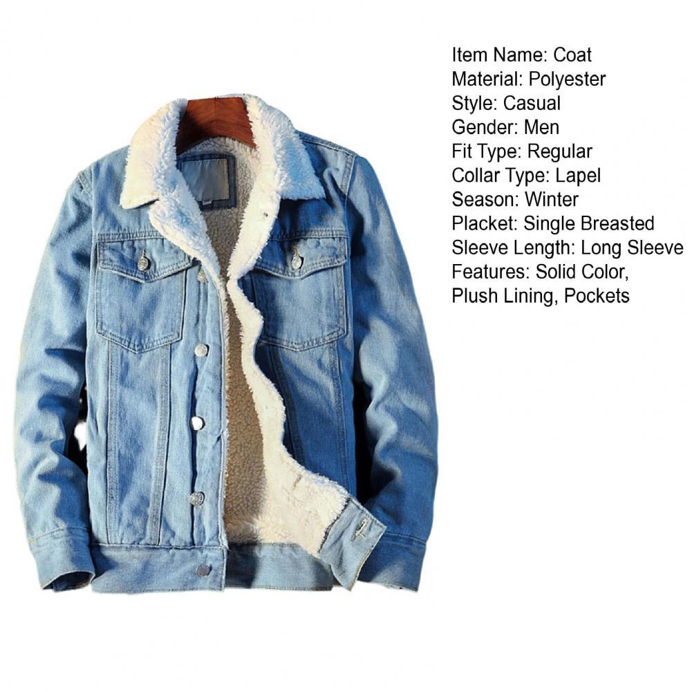 Men Winter Autumn Jacket Denim Inner Fleece Thicken Winter Jeans Jacket Coat Men'S Turn-Down Velvet Jacket Mens Fur Parkas Men Winter Autumn Jacket Denim Inner Fleece Thicken Winter Jeans Jacket Coat Men'S Turn-Down Velvet Jacket Mens Fur Parkas
