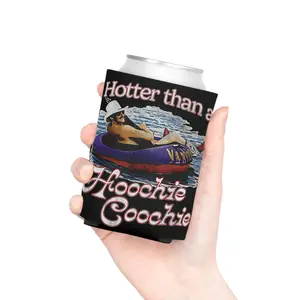 Hotter Than A Hoochie Coochie 90s Country Retro Insulated Can Cooler, Can Cooler Gift, Beer Club