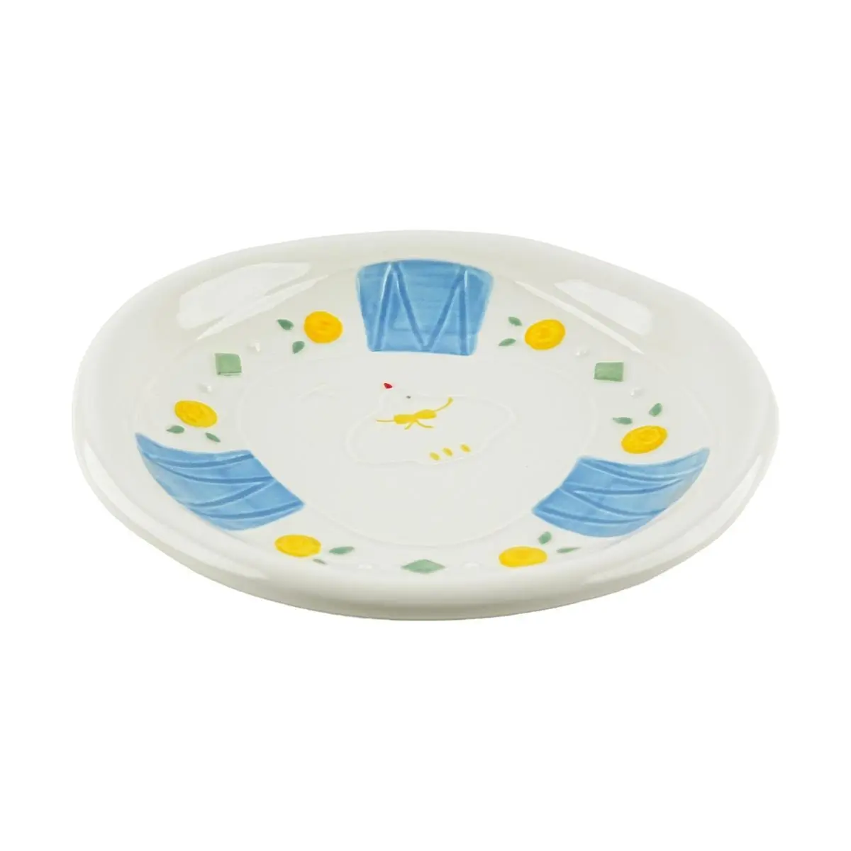 Golden Lion 8.5" Natural Clay Dinner Plate | Kids Safe Tableware, Pigeon Series Golden Lion 8.5" Natural Clay Dinner Plate | Kids Safe Tableware, Pigeon Series