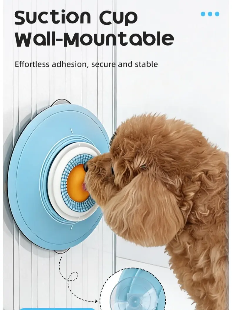 Pet Self-Entertaining Lick Toy for Solitude - Anti-Turning Daily Feeding Accessory with Prevent Choking Design, Easy to Disassemble and Wash