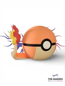 Charmander-Inspired Poké Ball