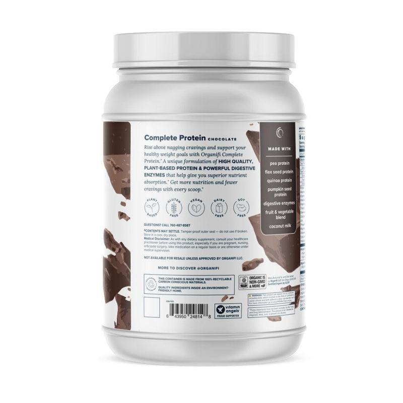 Organifi Chocolate Protein - Healthcare Fitness Supplement - Natural Dietary Edible