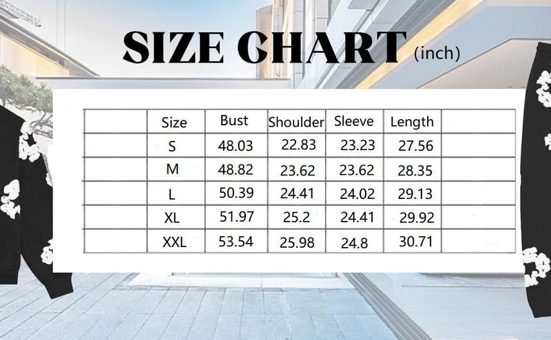 American Trendy Cotton T-Shirt & Slim-Fit Long Pants Hoodies Set Retro Kapok Flower Foamed Print Logo Drawstring Beach Shorts Stretchy Wide Leg Athletic Shorts