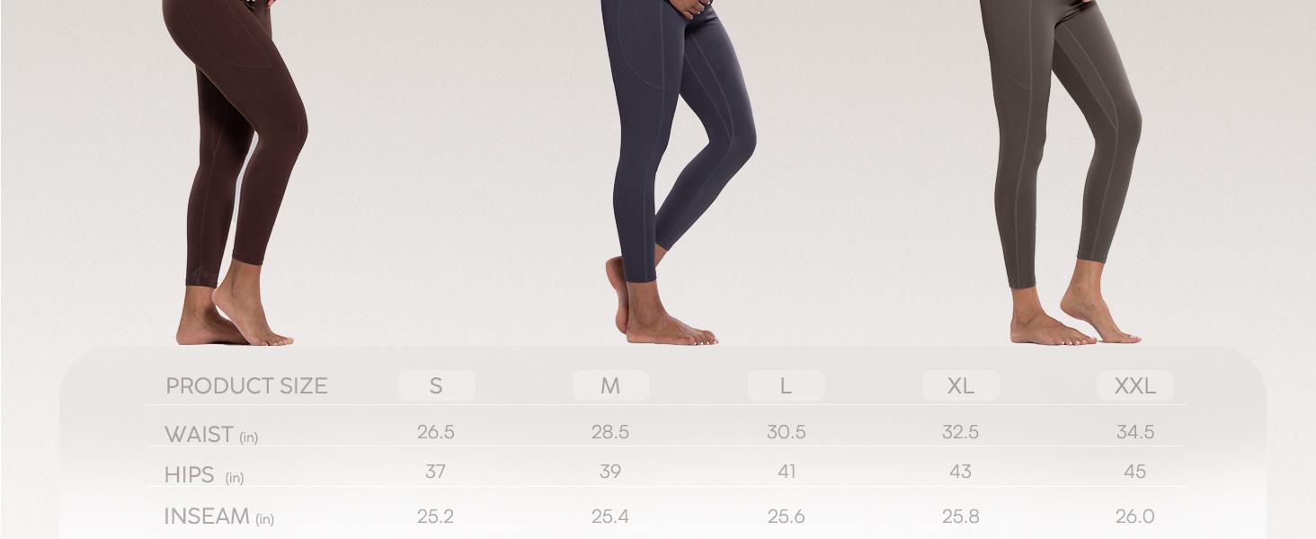 POSHDIVAH Women's Maternity Workout Nakedlux Leggings with Pockets Over The Belly Pregnancy Soft Activewear Yoga Pants tik shop maternity bottom