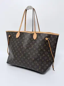Pre-owned Louis Vuitton Canvas Tote Bags authentic Monogram Neverfull tote YMLV67