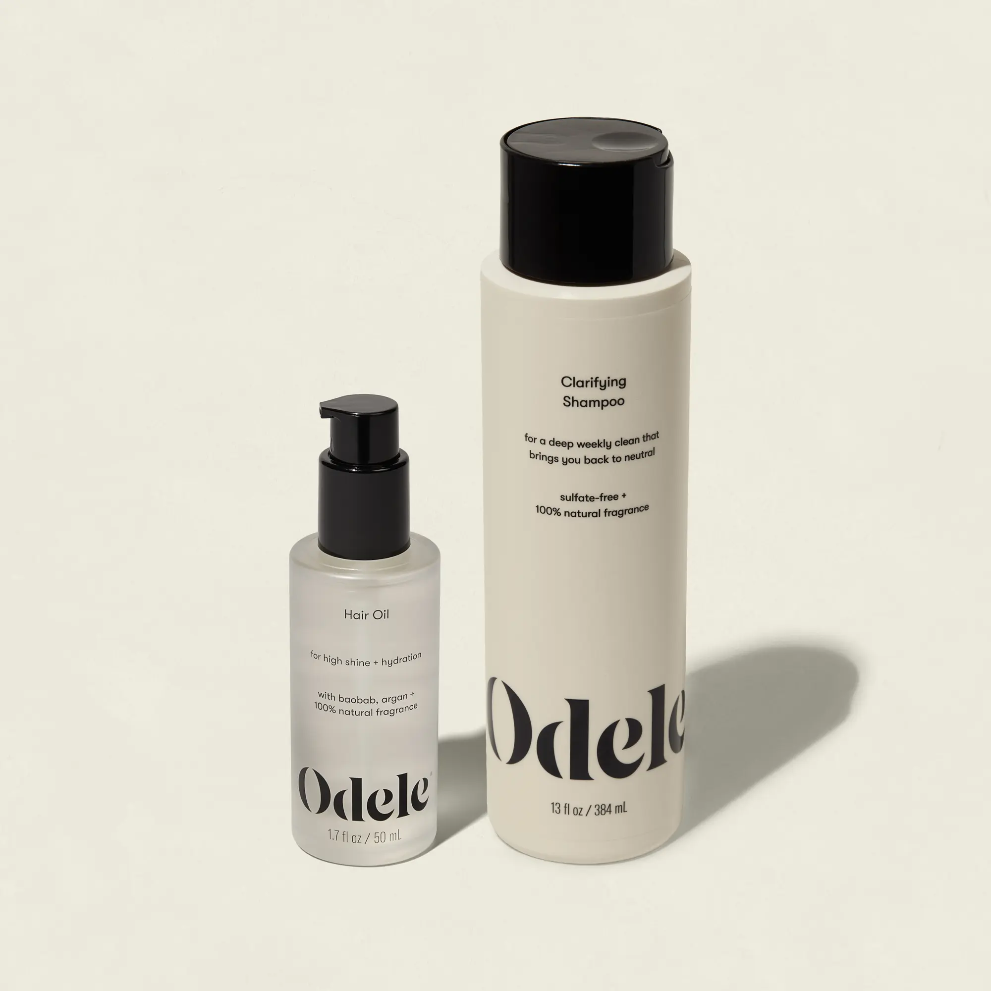 NEW! Odele Reset & Smooth 2 Piece Hair Routine Bundle (Clarifying Shampoo 13 fl. oz + Hair Oil 6 fl. oz)