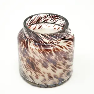 Splatter Pastel Glow Candle Elegant & Aromatic Wax Candle for Home & Office Long-Lasting Burn & Soothing Fragrance Perfect for Relaxation, Décor & Gifting