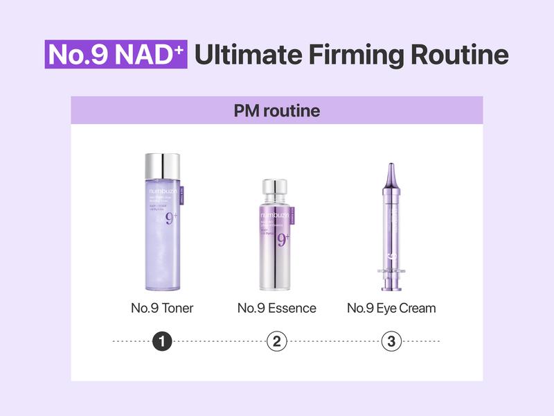 [numbuzin Official] No.9 NAD+ PDRN Toner | NAD+ PDRN Glow Boosting Toner | Glowing, Firming, Hydrating, Elasticity, Wrinkles, Fine Lines, Korean Skincare | Salmon PDRN, Peptides, NAD+ | Essence for Dull, Dry Skin | 5.07 fl. Oz