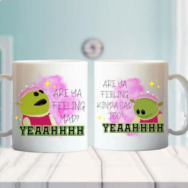 Are You Feeling Mad, Nanalan Meme, Nanalan Peepo Mug, Cute Meme Mug, Girl Birthday Gift, Who's That Wonderful Girl Mug,Funny Meme Mug