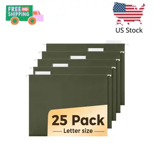 Hanging File Folders, 25 Pack Reinforced Hang Folders Letter Size