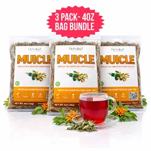 Herbalista - Viral 3 Bag Bundle - 4oz Each (114g) Muicle (Sangre de Cristo) Herbal Tea  - Premium Mexican Honeysuckle Tea | 100% All-Natural Loose Leaf| Non-GMO Mexican Herbal Tea Wildcrafted.