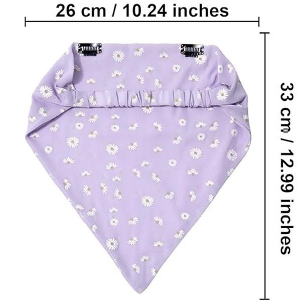 3PCS/Set Floral Printed Elastic Hair Scarf Headband Chiffon Head Kerchief Headband Floral Hair Scarves Hair Clips Hair Bandanas