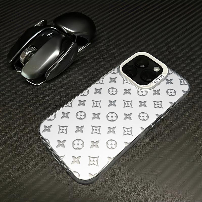 Classic Floral Patterns TPU Laser Craft Phone Case for iPhone 17 16 15 14 13 12 11 Anti-Drop Protective Cover