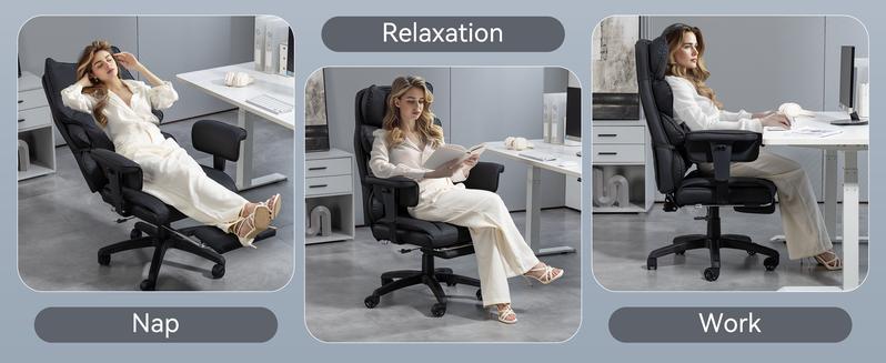 Dowinx Big and Tall Ergonomic Office Chair Executive Desk Chair with Pocket Spring Lumbar Support High-Back Adjustable Gaming Chair 3D Armrests& Dual-Layered Backrest PU Leather Option Dowinx Big and Tall Ergonomic Office Chair Executive Desk Chair with Pocket Spring Lumbar Support High-Back Adjustable Gaming Chair 3D Armrests& Dual-Layered Backrest PU Leather Option