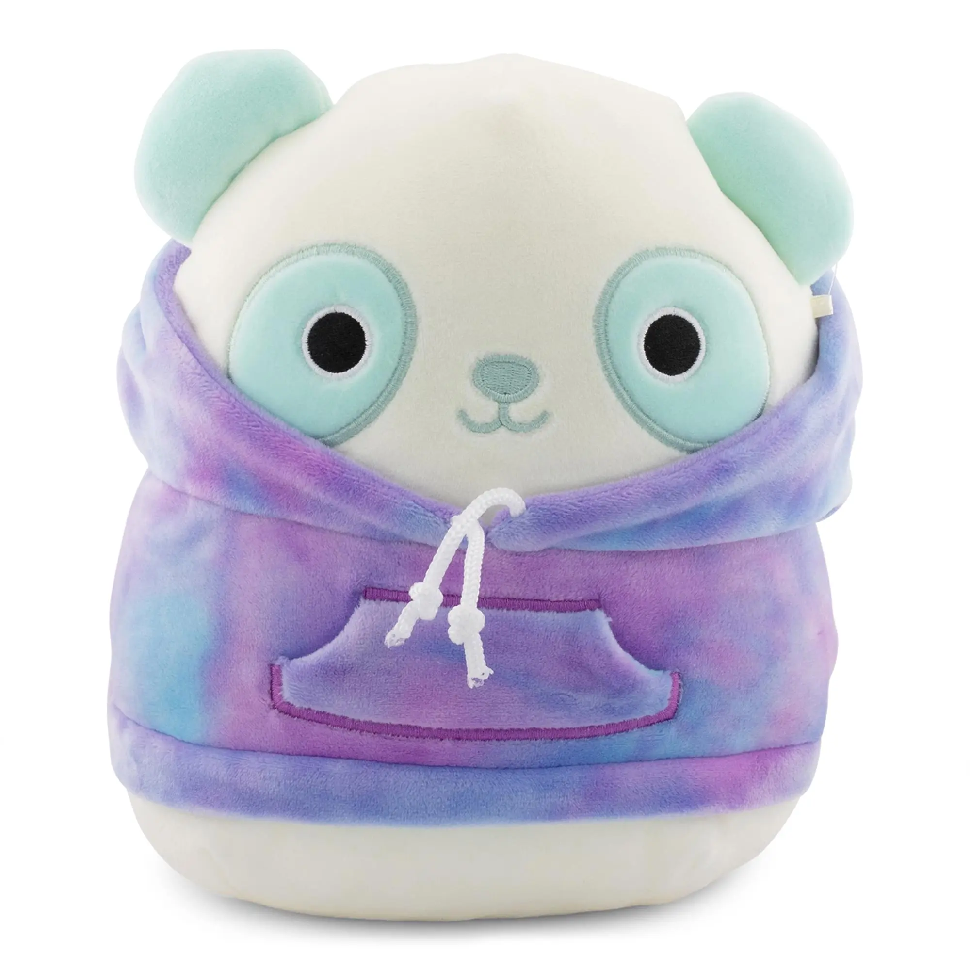 Squishmallows Hoodie Squad 8-in Stuffed Animal Collectible - Sissy The Panda, Durable Soft Fluffy Cute Stuffie for Couch Cuddles