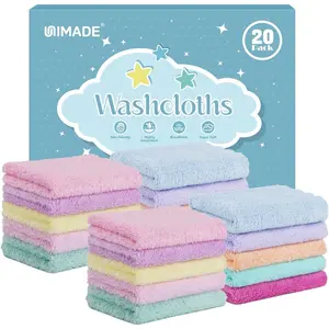 20 Pack Baby Washcloths - Super Soft Microfiber